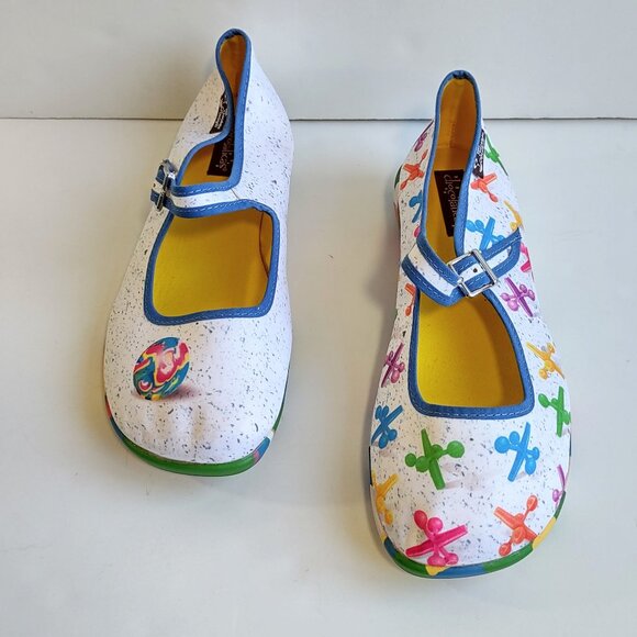 Hot Chocolate Design Chocolaticas Rainbow JAX Mary Jane Flats Shoes EU 41/US 11 - Picture 5 of 15